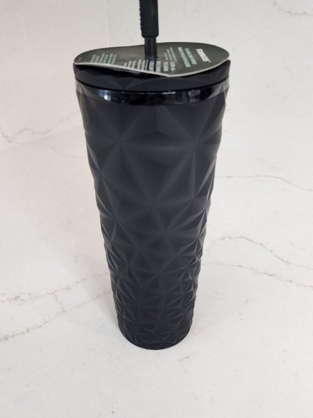 Starbucks Black Matte Prizm Venti Tumbler + Glow Butterfly Topper 2025 - Picture 9 of 13